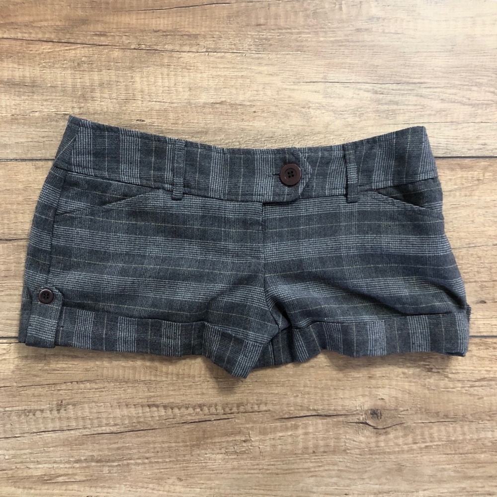 Boho plaid shorts